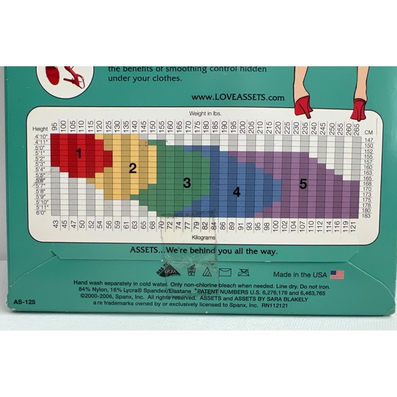 Assets by Spanx Fabulous Footless Body Shaping Pantyhose Nude Size 5 - Picture 5 of 5